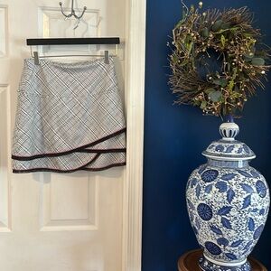 Women’s Lucky in Love - White/Black/Pink Tiered Skort Size Small 4-6